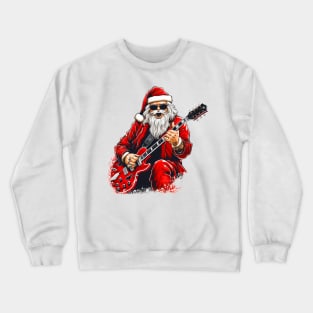 Guitar Santa Crewneck Sweatshirt